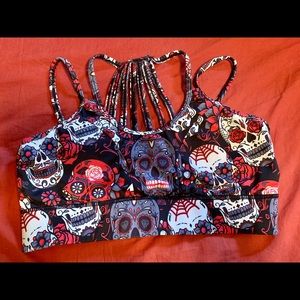 Constantly Varied Gear skull and roses sports bra